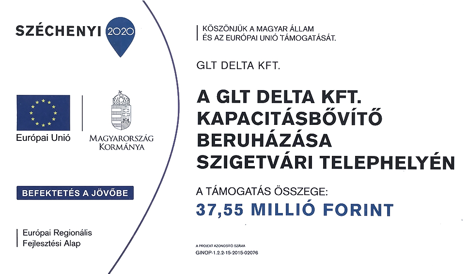 A GLT Delta Kft. kapacitásbővítő beruházása szigetvári telephelyén